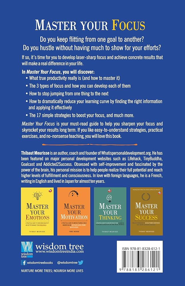 Master Your Focus Book Back Cover